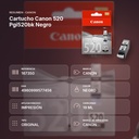 CARTUCHO CANON 520 PGI520BK NEGRO - resumen de atributos