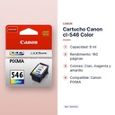 CARTUCHO CANON CL-546 COLOR - características principales