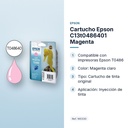 CARTUCHO EPSON C13T0486401 MAGENTA  - características principales
