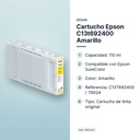 CARTUCHO EPSON C13T692400 AMARILLO - características principales