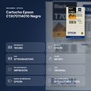 CARTUCHO EPSON C13T70114010 NEGRO - resumen de atributos