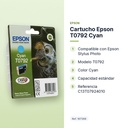 CARTUCHO EPSON T0792 CYAN - características principales
