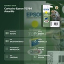 CARTUCHO EPSON T0794 AMARILLO - resumen de atributos