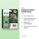 CARTUCHO EPSON T0795 CYAN - características principales