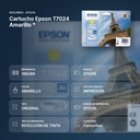 CARTUCHO EPSON T7024 AMARILLO * - resumen de atributos