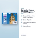 CARTUCHO EPSON T7033 MAGENTA * - características principales