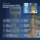 CARTUCHO EPSON T7034 AMARILLO * - resumen de atributos