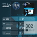 CARTUCHO HP 302 NEGRO F6U66AE - resumen de atributos