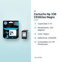 CARTUCHO HP 336 C9362EE NEGRO - características principales