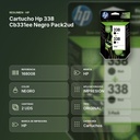 CARTUCHO HP 338 CB331EE NEGRO PACK2UD - resumen de atributos