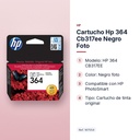 CARTUCHO HP 364 CB317EE NEGRO FOTO - características principales