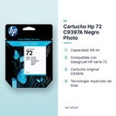 CARTUCHO HP 72 C9397A NEGRO PHOTO - características principales