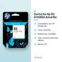 CARTUCHO HP 82 CH568A AMARILLO - características principales