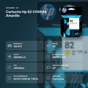 CARTUCHO HP 82 CH568A AMARILLO - resumen de atributos
