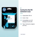 CARTUCHO HP 85 C9425A CIAN - características principales