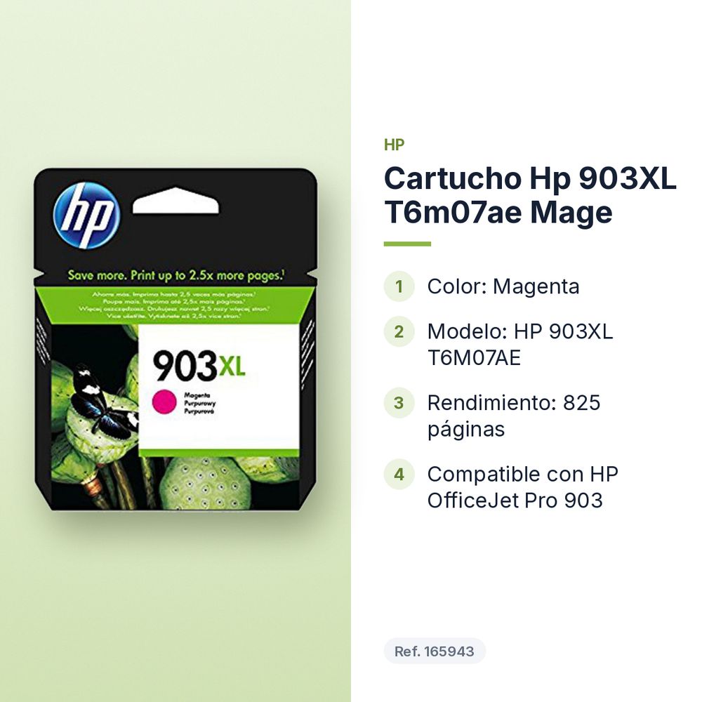CARTUCHO HP 903XL T6M07AE MAGE - características principales