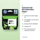 CARTUCHO HP 907XLT6M19AE NEGRO - características principales