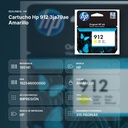 CARTUCHO HP 912 3JA79AE AMARILLO - resumen de atributos