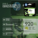 CARTUCHO HP 920XL CD974AE AMARILLO - resumen de atributos
