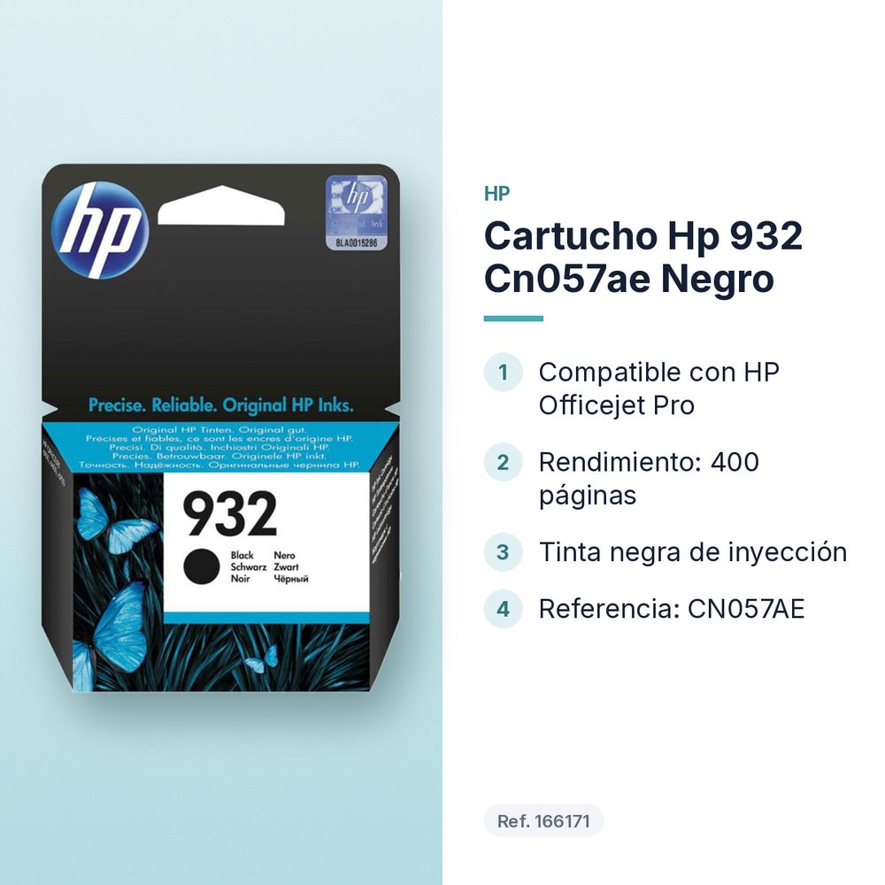 CARTUCHO HP 932 CN057AE NEGRO - características principales