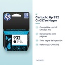 CARTUCHO HP 932 CN057AE NEGRO - características principales