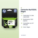 CARTUCHO HP 932XL NEGRO - características principales