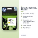 CARTUCHO HP 933XL AMARILLO - características principales