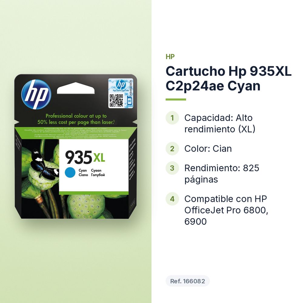 CARTUCHO HP 935XL C2P24AE CYAN - características principales