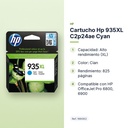 CARTUCHO HP 935XL C2P24AE CYAN - características principales
