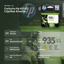 CARTUCHO HP 935XL C2P26AE AMARILLO - resumen de atributos