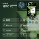 CARTUCHO HP 940XL C4907AE CYAN - resumen de atributos