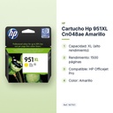 CARTUCHO HP 951XL CN048AE AMARILLO - características principales