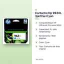 CARTUCHO HP 963XL 3JA27AE CYAN - características principales