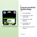 CARTUCHO HP 963XL 3JA28AE MAGE - características principales