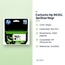 CARTUCHO HP 963XL 3JA30AE NEGR - características principales