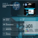 CARTUCHO INKJET HP 301 COLOR - resumen de atributos