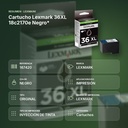 CARTUCHO LEXMARK 36XL 18C2170E NEGRO* - resumen de atributos
