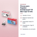 PINZAS PARA PAPELES ERICHKRAUSE® 19 MM CAJA 12 UDS - características principales