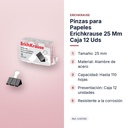 PINZAS PARA PAPELES ERICHKRAUSE 25 MM CAJA 12 UDS - características principales