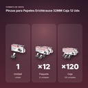 PINZAS PARA PAPELES ERICHKRAUSE 32MM CAJA 12 UDS - formato de venta: paquete de 12, caja de 120