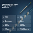 LÁPICES DE GRAFITO STABILO EASYGRAPH ERGONÓMICO ZURDOS HB - resumen de atributos
