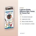 LAPICES GIOTTO STILNOVO SKIN TONES 12 TONOS PIEL - características principales