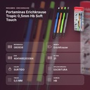 PORTAMINAS ERICHKRAUSE TROPIC 0,5MM HB SOFT TOUCH - resumen de atributos
