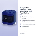 SACAPUNTAS ELÉCTRICO DOBLE MILAN SERIE 1918 AZUL MARINO - características principales