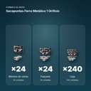 SACAPUNTAS FERRO METÁLICO 1 ORIFICIO - formato de venta: paquete de 24, caja de 240