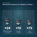 SACAPUNTAS ERICHKRAUSE FERRO METÁLICO 2 ORIFICIOS - formato de venta: paquete de 12, caja de 72, palé de 720
