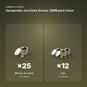 SACAPUNTAS JOVI EXTRA GRUESO 12MM PARA CERAS  - formato de venta: caja de 12