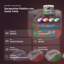 SACAPUNTAS PLÁSTICO CON GOMA TWIST - resumen de atributos