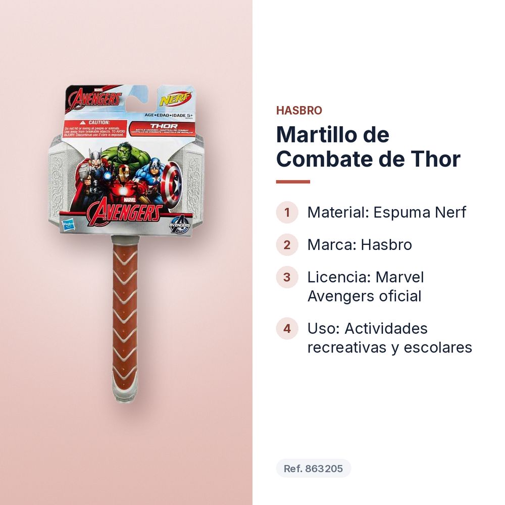 MARTILLO DE COMBATE DE THOR  - características principales