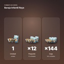 BARAJA INFANTIL RAYA - formato de venta: paquete de 12, caja de 144